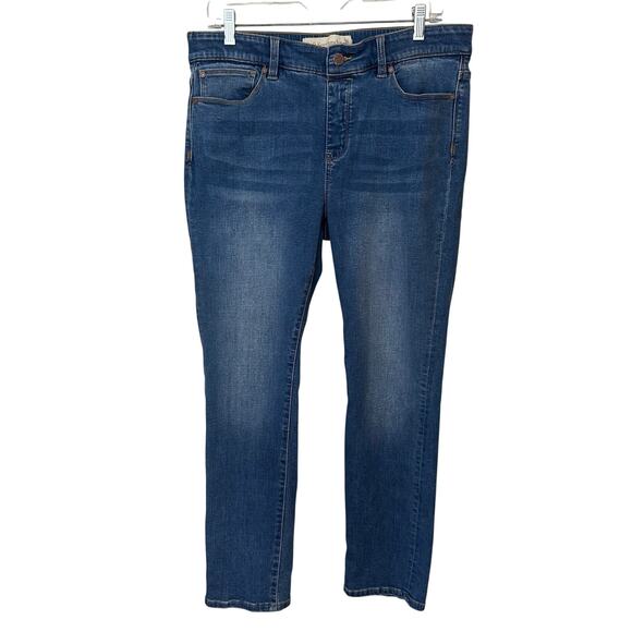Soft Surroundings Denim Pull On Slim Leg Jeans Stretch Petite Medium‎ Stretch - Picture 1 of 7